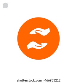 Help hand icon Flat.