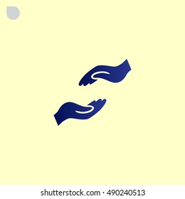 Help hand icon Flat.