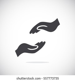 Help hand icon Flat.
