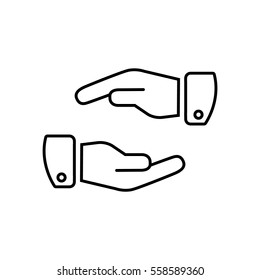 Help hand icon Flat.