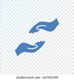 Help hand icon Flat.