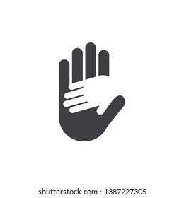 Help Hand Icon Vector, Hand in Hand Icon