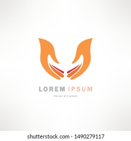 Help hand icon. Vector illustration