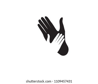 Help hand logo anf symbols
