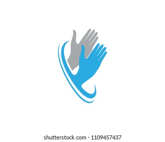 Help hand logo anf symbols