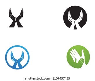 Help hand logo anf symbols