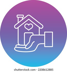 Icono de vector de Ayuda Sin hogar. Se puede usar para imprimir, móviles y aplicaciones web.
