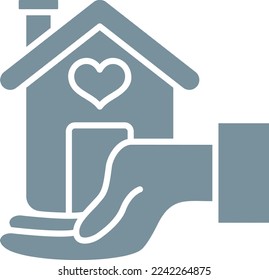 Icono de vector de Ayuda Sin hogar. Se puede usar para imprimir, móviles y aplicaciones web.