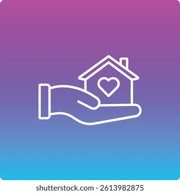Help Homeless vector icon. Can be used for printing, mobile and web applications.