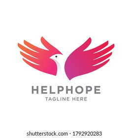 Help Hope Illustration Logo Design