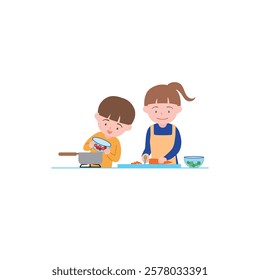 help with the housework: Put the ingredients in the hot-pot
