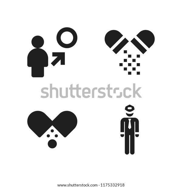 help icon. 4 help vector\
icons set. pills, police and money icons for web and design about\
help theme
