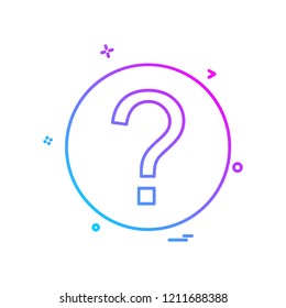 Help icon design vector