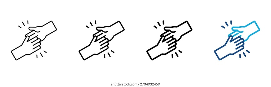 Help Icon Different Style Outline Collection Set Vector Illustration
