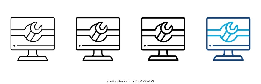 Conjunto de Colección de contorno de estilo diferente Ilustración vectorial
