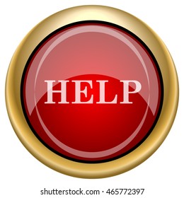Help icon. Internet button on white background. EPS10 vector.
