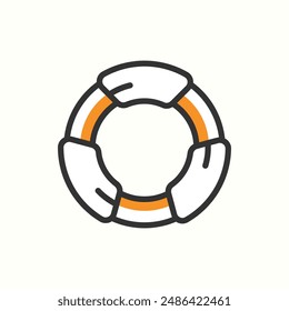 help icon, isolated colored icon theme travel