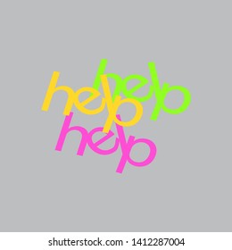 help icon logo design template