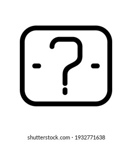 Symbol für Hilfe oder Logo einzeln auf Zeichen, Vektorgrafik - hochwertige Vektorsymbole mit schwarzem Hintergrund
