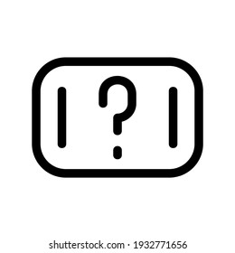 Icono de ayuda o logotipo símbolo de signo aislado ilustración vectorial - iconos vectoriales de estilo negro de alta calidad
