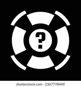 Hilfesymbol oder Logo einzeln auf Zeichen, Vektorgrafik