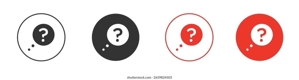 Icono de la ayuda para el logotipo, símbolo de la muestra del Vector para el diseño