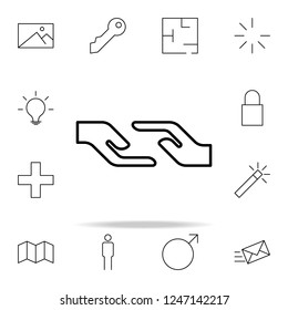 help icon. Minimal Universal Theme icons universal set for web and mobile