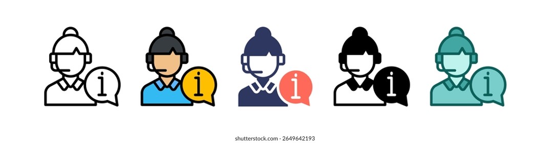 Ícone de Ajuda - Ilustração de Vários Vetores