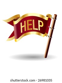 Help icon on royal flag button
