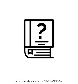 help icon. Online Learning icon. Perfect for application, web, logo and presentation template. icon design line style