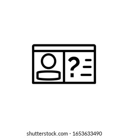  icono de ayuda. Icono de Aprendizaje en línea. Perfecto para aplicaciones, web, logotipo y plantilla de presentación. estilo de línea de diseño de icono