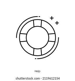 para abrir el Navegador. Diseño de icono de estilo de esquema aislado en fondo blanco