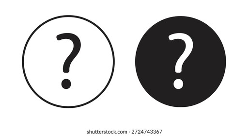 Icono de ayuda Vectores simples en negro, adecuado para proyectos