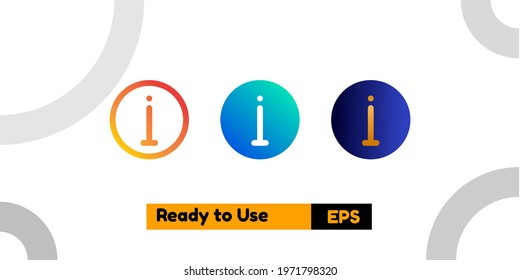 help icon with three style gradient for poster, social media, and presentation