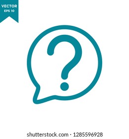 help icon in trendy flat style 