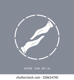 Help icon, vector illustration.