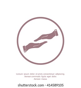 Help icon, vector illustration.