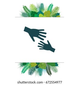 Help icon, vector illustration. Flat design style