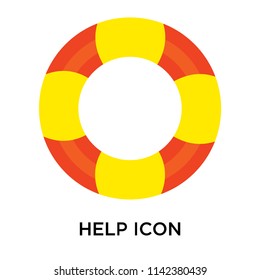 Help icon vector isolated on white background for your web and mobile app design, Help logo concept