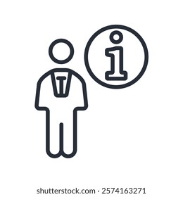 help icon. vector.Editable stroke.linear style sign for use web design,logo.Symbol illustration.