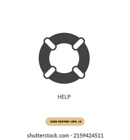 help icons  symbol vector elements for infographic web