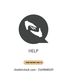 help icons  symbol vector elements for infographic web