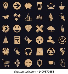 Help in internet icons set. Simple style of 36 help in internet vector icons for web for any design