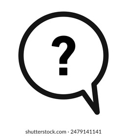 Help Interrogation Icon Ideal for FAQs and Customer Support