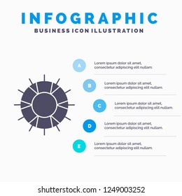 help, lifebuoy, lifesaver, save, support Infographics Template for Website and Presentation. GLyph Gray icon with Blue infographic style vector illustration.