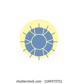 help, lifebuoy, lifesaver, save, support Glyph Icon.