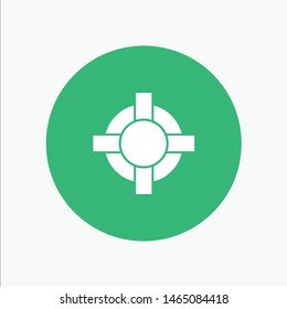 Help, Lifesaver, Support. Vector Icon Template background