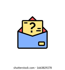 help message icon. online learning icon. perfect for application, web, logo and presentation template. icon design filled line style
