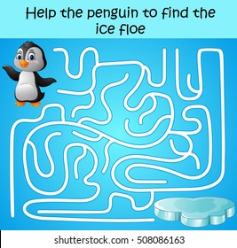 Help the penguin to find the ice floe