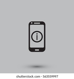 Help phone icon, vector illustration